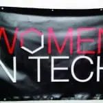 Professional vinyl banner (2m x 1m) by Printing Brisbane for Women In Tech