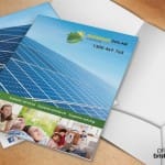 Professional corporate presentation folder for Superior Solar by Printing Brisbane