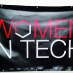 Professional vinyl banner (2m x 1m) by Printing Brisbane for Women In Tech