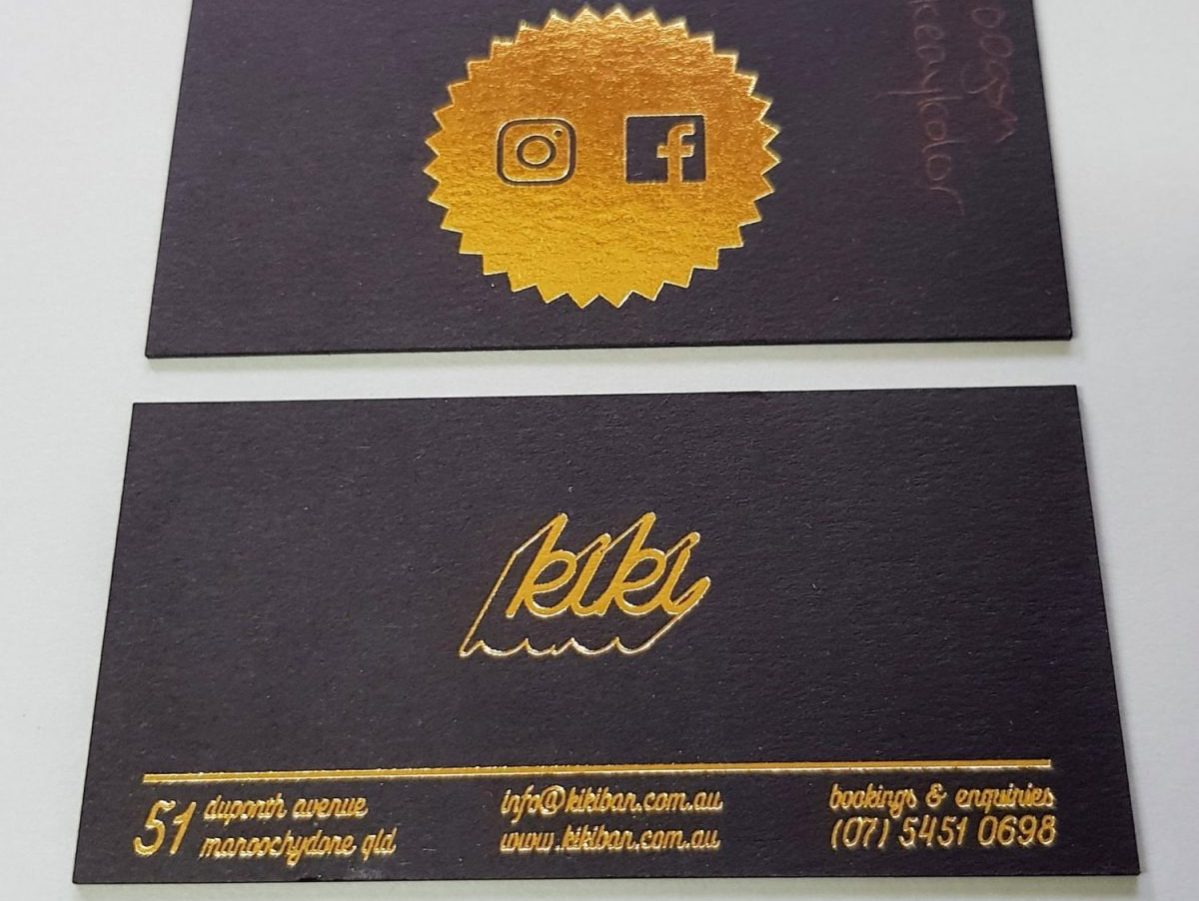 gold foil printing brisbane