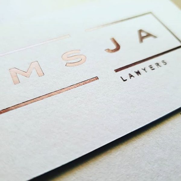 black foil printing brisbane