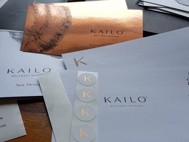 Hot foil stamped paper stickers