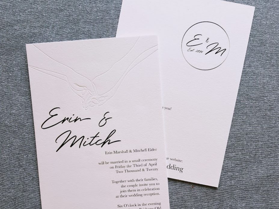 Custom Creative Save the Date Cards - Printing Brisbane