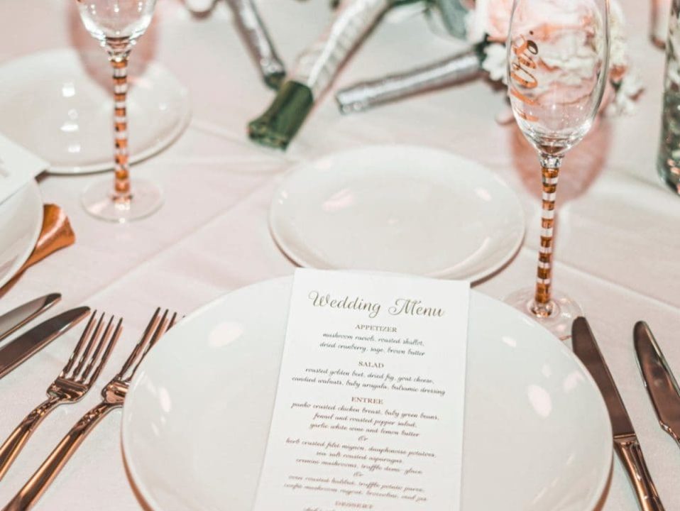 wedding menu printing brisbane